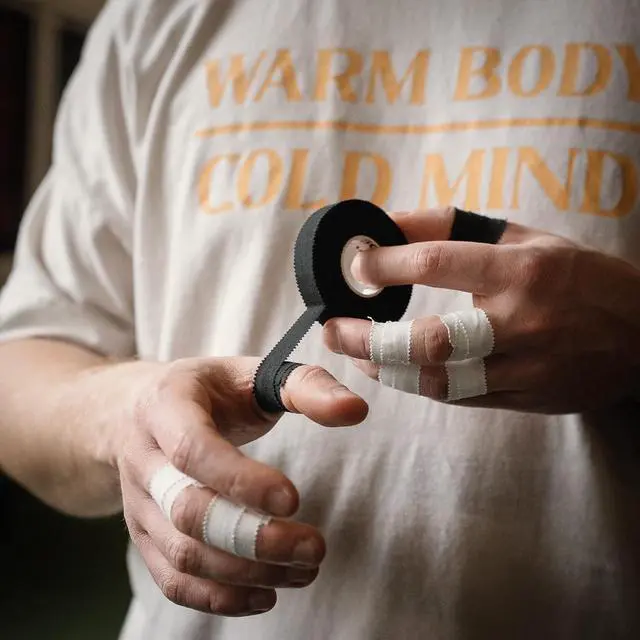 Alt view image 7 of 7 - WARM BODY COLD MIND Athletic Finger Tape - 0.5inch x 33ft - Sport Tape for Fingers, Strong Hand Wrap for Crossfit, Weightlifting, Jiu Jitsu, Rock Climbing