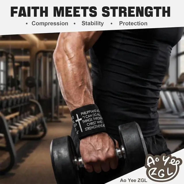 Alt view image 2 of 6 - 2pcs Cross Christian Sports Tape,2" X 23ft Cotton Wristbands | Cross or Bible Verse Designs, Adhesive Wrist Tape for Football, Soccer and Basketball, Christmas and Easter Gifts