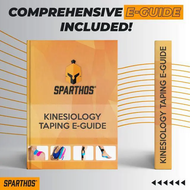Alt view image 3 of 7 - Sparthos Kinesiology Tape Roll - Uncut KT Sports Kinesio K Tape | Waterproof, latex-free cotton, cuts to any size strips, muscle & joint support, sports recovery, physical therapy