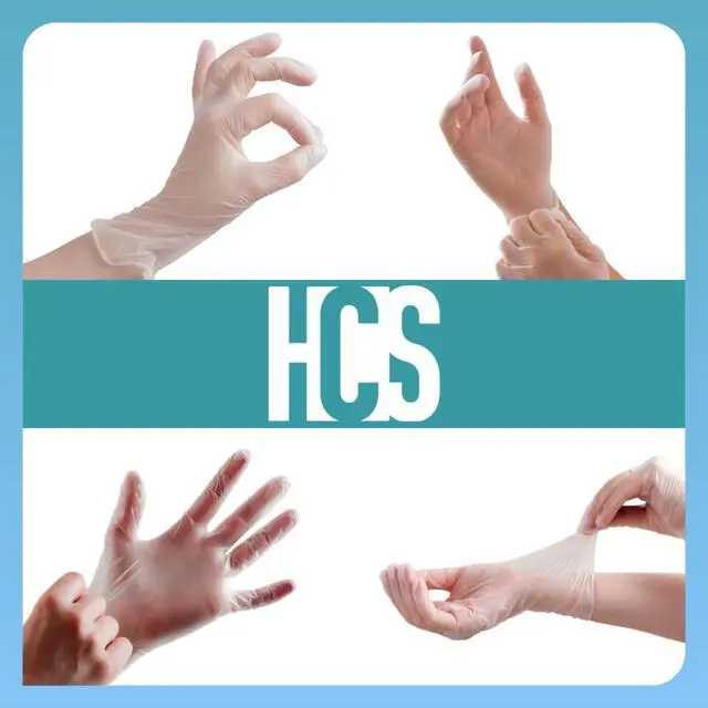 Alt view image 7 of 7 - HCS Vinyl Gloves Disposable Latex-Free, Cooking, Food Prep, Medical | Exam Gloves, Clear, Powder-Free, Beaded Cuff, Cleaning, Kitchen, Food Handling, Baking, Hair Dye, Bathroom