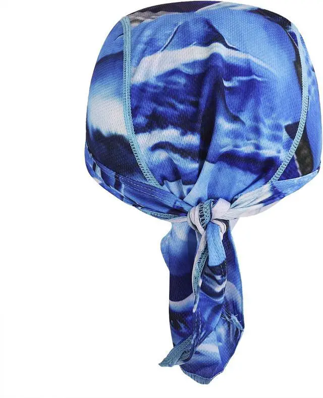 Alt view image 2 of 3 - PURFUN Men Women Breathable Cycling Bandana Headscarf Adjustable Sweat Wicking Quick Dry Mesh Head Scarf Wrap Liner Skull Cap