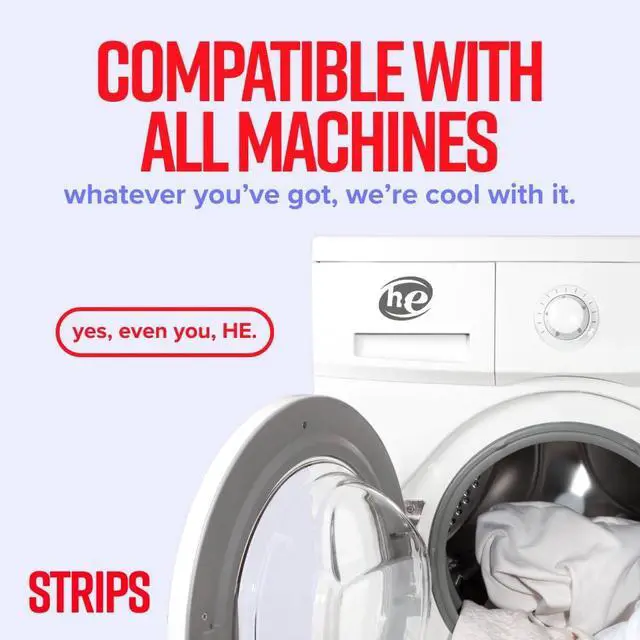 Alt view image 6 of 7 - STRIPS Laundry Detergent Sheets Unscented (30ct, 60 loads) Fragrance Free Eco Liquidless Soap, Travel-Friendly, Dissolves in Hot & Cold, Hypoallergenic, Tackles Tough Stains & Odors