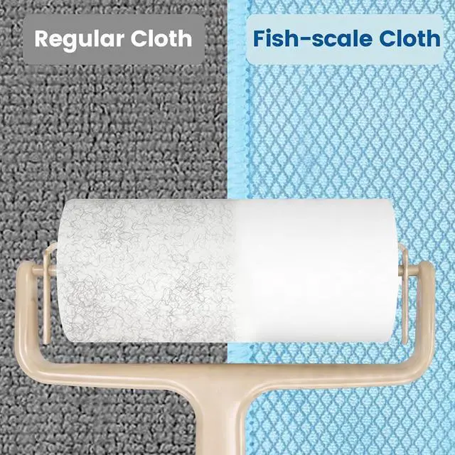 Alt view image 7 of 7 - Niveaya Microfiber Glass Cleaning Cloth, Reusable Fish Scale Cloth 8 Pack | Streak Free Lint Free Cleaning Towels, Quick Drying Polishing Cloth for Window, Kitchen, Shower, Stainless Steel, Auto