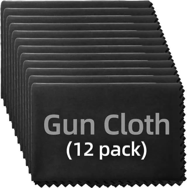 Main image of 6/12 Pack Microfiber Gun Cleaning Cloth, 12"x12" Lint Free Gun Cleaning Rags