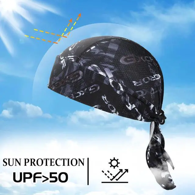 Alt view image 4 of 7 - GXCROR Sports Bandanas Cap Skull Caps for Men Breathable Women Skull Cap Helmet Liner