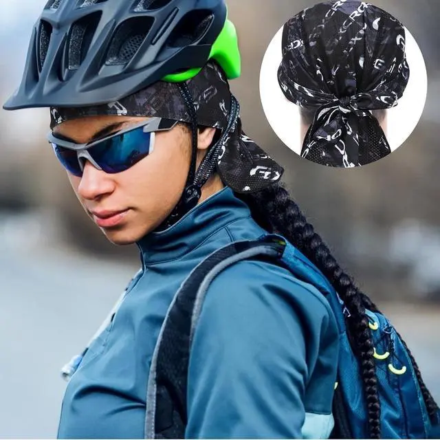 Alt view image 7 of 7 - GXCROR Sports Bandanas Cap Skull Caps for Men Breathable Women Skull Cap Helmet Liner