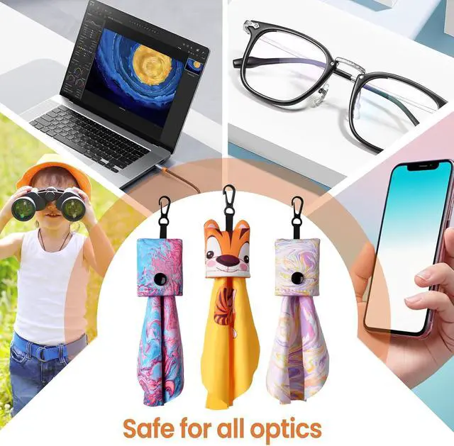 Alt view image 2 of 6 - SEIBER Microfiber Glasses Cleaning Cloth,Eyeglass Clean Cloths (6 Pack) | Ultra Soft Cloth for Sunglasses Lens Camera Cell Phone Screens, Scratch-Free,Streak-Free, Lint-Free