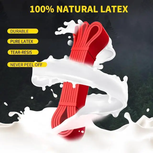 Alt view image 4 of 7 - ROSAPOAR Resistance Band Pull up Band Fitness Exercise Bands Natural Latex for Workout Body Stretch Powerlifting Band Fitness Sport Training at Home/The Gym