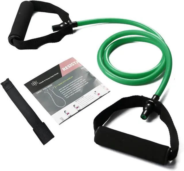 Main image of Resistance Bands with Handles, Exercise Bands with Handles, Door Anchor | Physical Therapy & Rehab, Home Workout Pilates Yoga, Non-Slip Handles, Portable Travel, TPE
