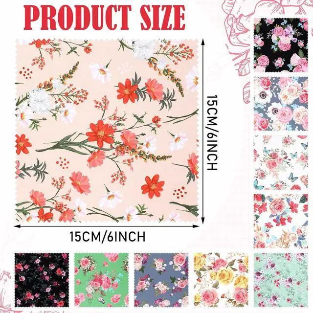 Alt view image 3 of 7 - Sinmoe 20 Pcs Microfiber Cleaning Cloth Elegant Flower Design Microfiber Cloth Soft Multicolor Glasses Cleaner for Eyeglasses Camera Lens Cell Phone Screens Glasses, 6 x 6 Inches