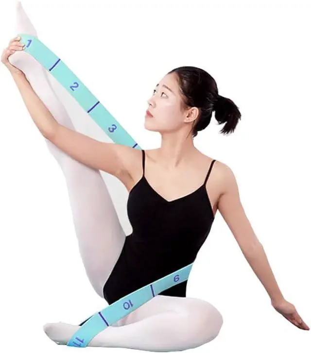 Alt view image 2 of 7 - 11 Loops Stretch band - Yoga, Pilates, Ballet, and Physical Therapy Stretching strap for Flexibility, Leg Stretching, and Exercise - Durable Stretching equipment for Dance and Fitness
