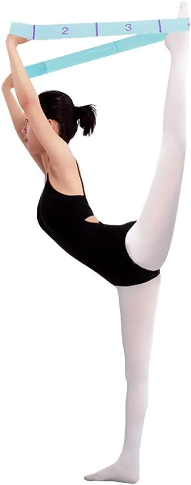 Alt view image 4 of 7 - 11 Loops Stretch band - Yoga, Pilates, Ballet, and Physical Therapy Stretching strap for Flexibility, Leg Stretching, and Exercise - Durable Stretching equipment for Dance and Fitness