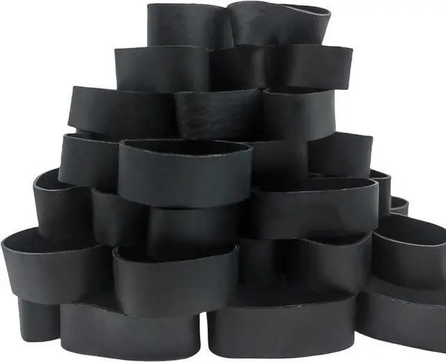 Main image of Thick Rubber Bands Heavy Duty - Black Wide Strong Elastic Industrial Tactical Rubber Bands with UV Heat Cold Resistant for Survival Camping (#92)