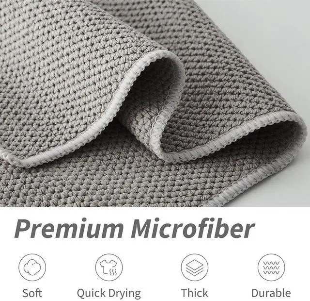 Alt view image 2 of 7 - Barista Microfiber Towels 6-Pack, Coffee Cloths 12"x12" | Espresso Accessories Cleaning Towel for Steam Wands & Countertops, Essential Coffee Bar Accessories