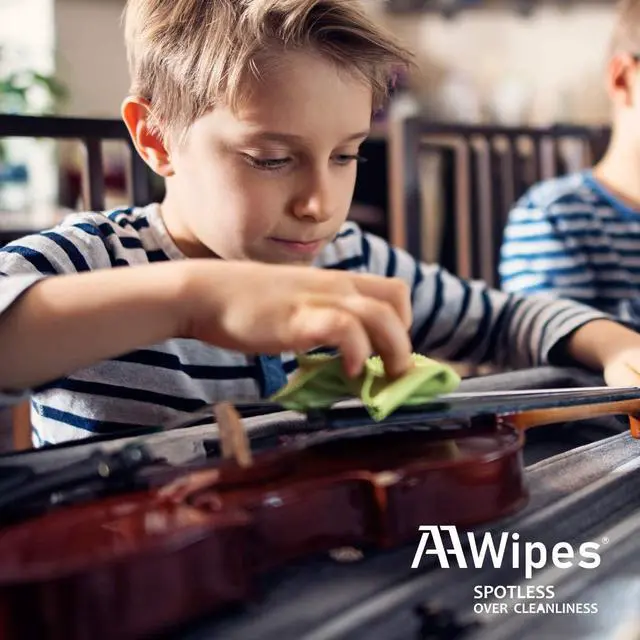 Alt view image 4 of 7 - AAwipes Guitar Cloths Microfiber Green 6pcs 12"x12" Plush Polishing Cloths | For Musical Instruments Premium Cleaning Cloths For Guitar Violin Piano Clarinet Trumpet Sax Universal (U2932)