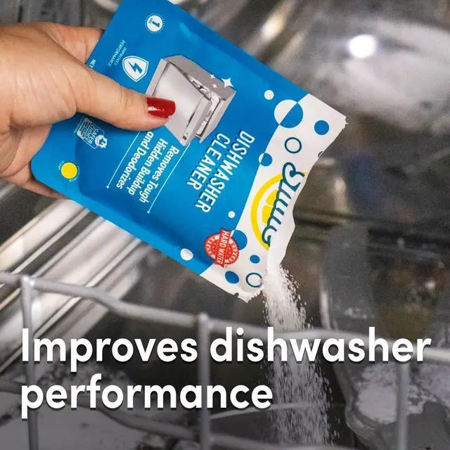 Alt view image 3 of 7 - Lemi Shine Natural Dishwasher Cleaner and Deodorizer - 1.76 oz | Hard Water Citric Acid Cleaning Powder - Lemon Scented Eco-Friendly Dishwasher Cleaner & Deodorizer