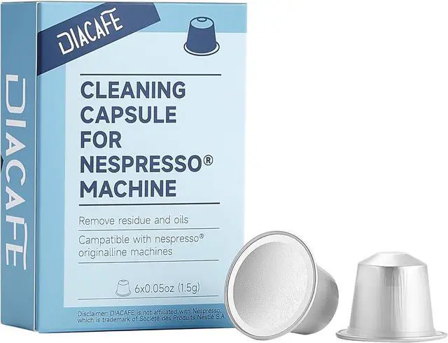 Main image of Cleaning Capsule Compatible with Nespresso Machine, 6ct Cleaning Pods for Nespresso Originaline coffee machine, Descaling solution