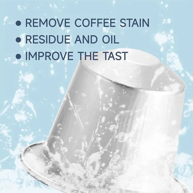 Alt view image 7 of 7 - Cleaning Capsule Compatible with Nespresso Machine, 6ct Cleaning Pods for Nespresso Originaline coffee machine, Descaling solution