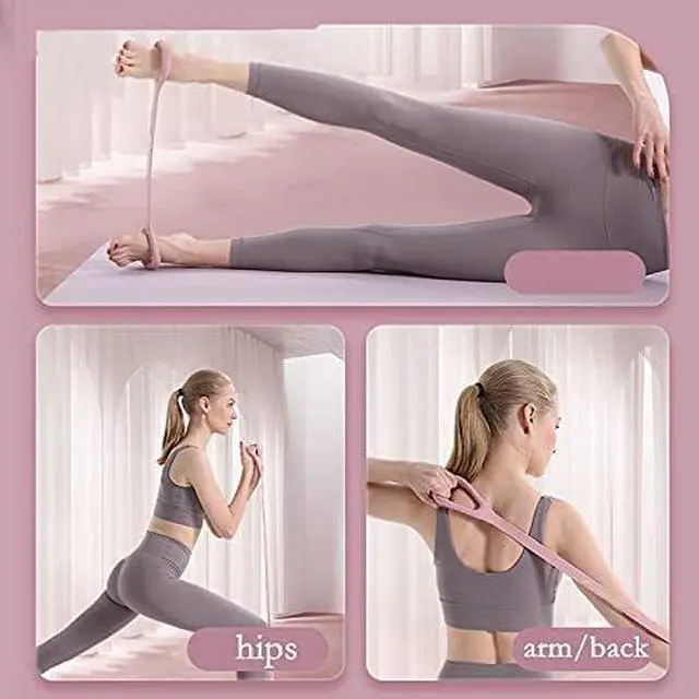 Alt view image 5 of 7 - Figure 8 Fitness Resistance Band, Arm|Back Training Elastic Ropes - Pure Barre Workout Chest Arm and Shoulder Stretch Bands Exercise Equipment for Physical Therapy,Yoga,Pilates, Stretching