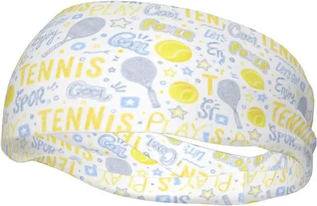 Main image of Sports Headband Moisture Wicking Sweatband for Men Women Running Cycling Yoga Fitness Workout