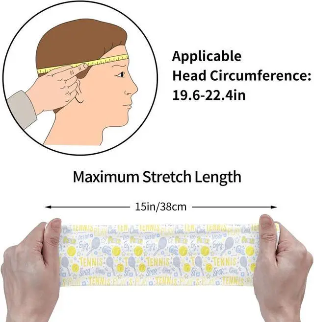 Alt view image 5 of 7 - Sports Headband Moisture Wicking Sweatband for Men Women Running Cycling Yoga Fitness Workout