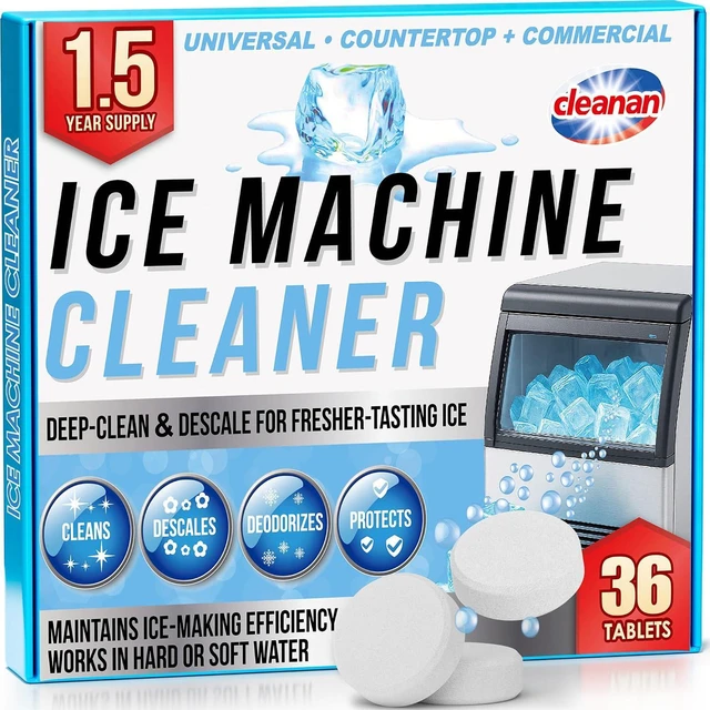Main image of Ice Machine Cleaner Tablets Ice Maker Cleaner & Descaler for Countertop, Nugget & Commercial Units Citric AcidBased 36 Tablets (Up to 1.5-Year Supply) Removes Limescale & Odors