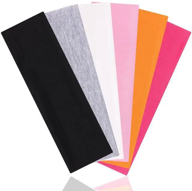 Main image of Kachanaa 6 Packs Fashion Sports Headbands for Women Soft Non-Slip Elastic Fabric Sports Hair Bands for Women Hair Accessories for Daily Workout Yoga Running