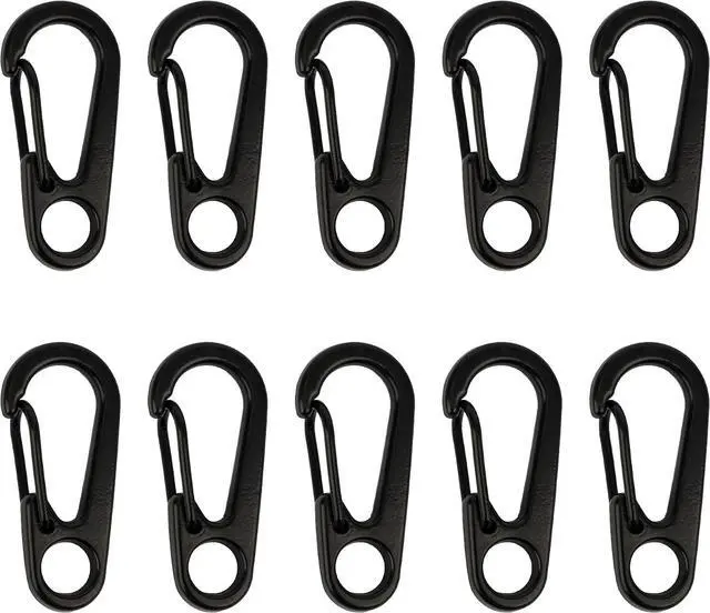 Main image of SWATOM Small Mini Carabiner Clip Tiny Spring Snap Hook Keychains Micro Carabiners for Paracord EDC Alloy Key Rings Outdoor Hiking Fishing Camping Backpack Accessories