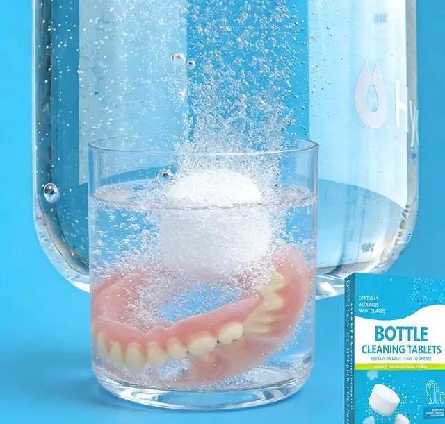 Alt view image 5 of 7 - 30 Pack Water Bottle Cleaning Tablets,Removing Limescale and Tea Stains | Water Bottle Cleaner,For Water Bottle,Coffee Pot,Glass,Tumbler,Stainless,Also Can Clean Dentures