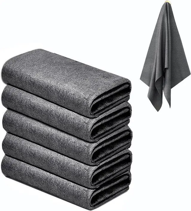 Main image of 5pcs 9×7 Inch Real Magic Cloth | Thickened Magic Cleaning Cloth Microfiber Magic Cleaning Cloth for Mirror, Glass, Window and Cars