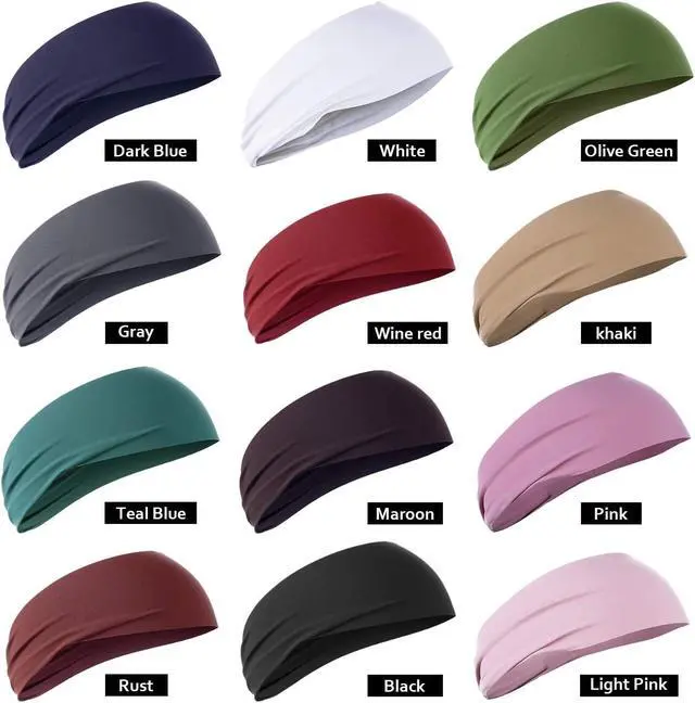 Alt view image 6 of 7 - GNEGNI Sports Headbands for Kids, Sweatbands for Girls and Boys Moisture Wicking Elastic Hairband for Toddler Children and Teenagers-Available in 2 Size