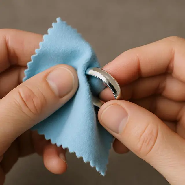 Alt view image 4 of 7 - Silver Polishing Cloth (Pack of 2) Jewellery Cleaning and Polishing Cloths for Cleaning Silver, Gold and Platinum - Restores the Shine