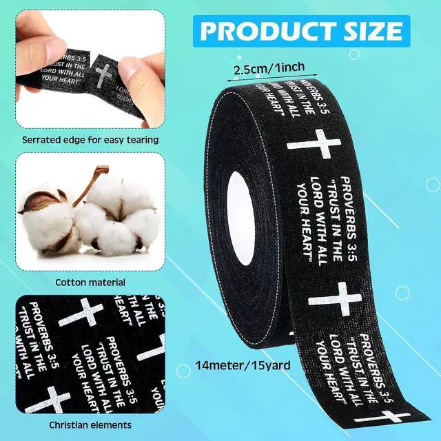 Alt view image 4 of 7 - Halloscume 2 Rolls Hockey Tape Cross 15 Yard Bat Grip | Christian Faith Grip for Baseball Lacrosse Softball Bats, Fun Sports Gift, Athletic Wraps Adhesive Non-slip Hockey Supplies