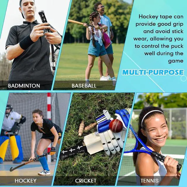 Alt view image 7 of 7 - Halloscume 2 Rolls Hockey Tape Cross 15 Yard Bat Grip | Christian Faith Grip for Baseball Lacrosse Softball Bats, Fun Sports Gift, Athletic Wraps Adhesive Non-slip Hockey Supplies