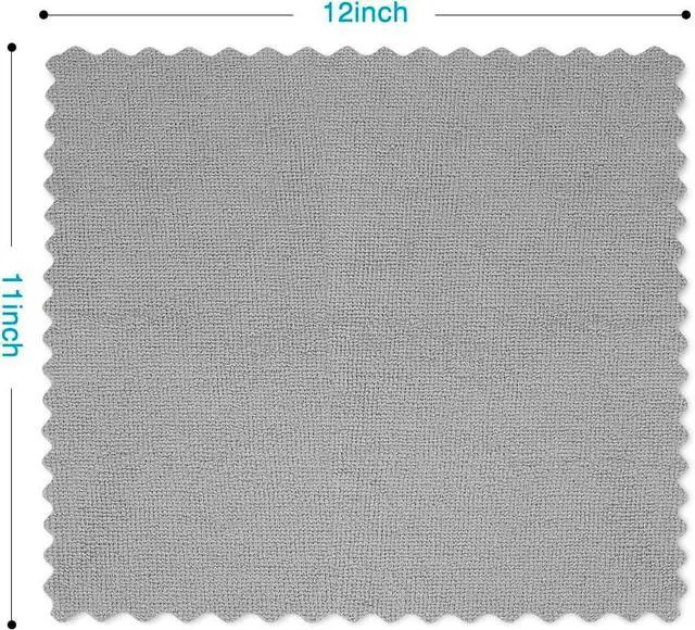 Alt view image 4 of 6 - Orighty Microfiber Cleaning Cloth 5 Pack, Grey Cleaning Rags 12x11 inch | Microfiber Towels for Cars, Highly Absorbent Household Cleaning Supplies, Reusable Lint Free Cloths for House, Kitchen