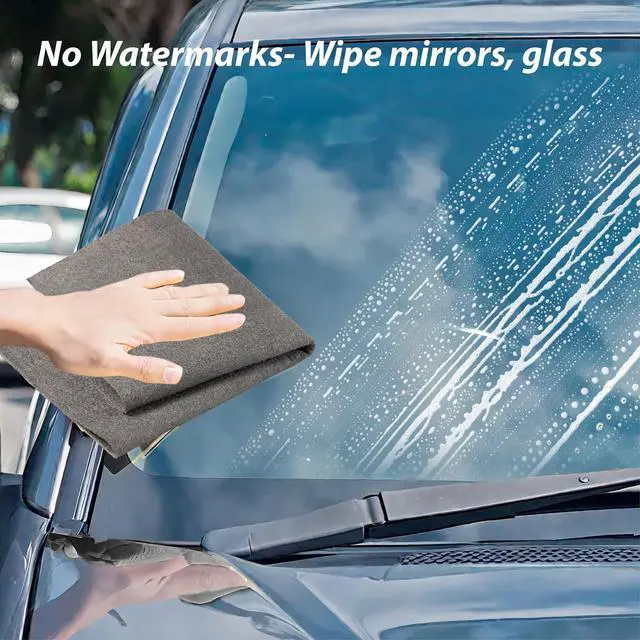 Alt view image 3 of 7 - Thickened Magic Cleaning Cloth for Glass, 5Pcs Microfiber Cloth | Reusable Lint Streak Free Cleaning Rags Wipes for Windows, Cars, Mirrors