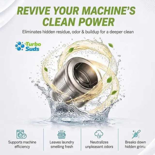 Alt view image 3 of 7 - Washing Machine Cleaner Tablets | Eliminates Odors | Deep Cleans Washer Internals | Heavy Duty Descaler | Unscented | Compatible with HE Front Load & Top Load Washers | 12 XL Tablets (1 Year Supply)