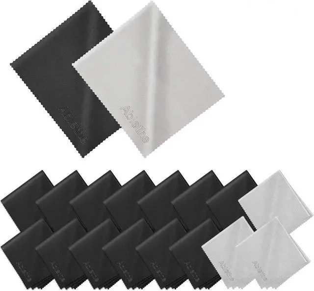 Main image of 18 Pack Premium Microfiber Cleaning Cloths for Glasses, Glasses Cleaning Cloth for Cleaning Lenses, Screens, Cameras, Cell Phone, Eyeglasses, LCD TV Screens, Tablets and More