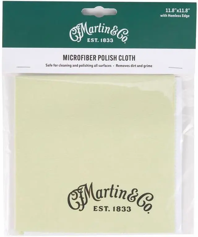 Alt view image 2 of 4 - Martin Microfiber Polishing Cloth | Soft, Sustainable Cleaning for All Instrument Finishes | Made with Recycled Materials