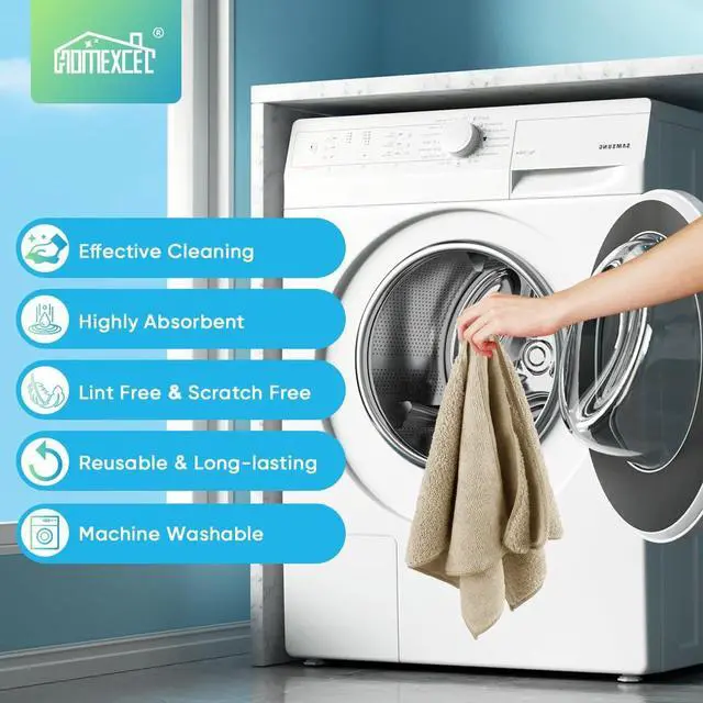 Alt view image 6 of 6 - HOMEXCEL Brown Microfiber Cleaning Cloth, Microfiber Towels for Car, 12 PK | Lint Free Cleaning Rags for Household & Kitchen, Car Wash Towels for Detailing Drying, Scratch-Free, 11.5"X 11.5"