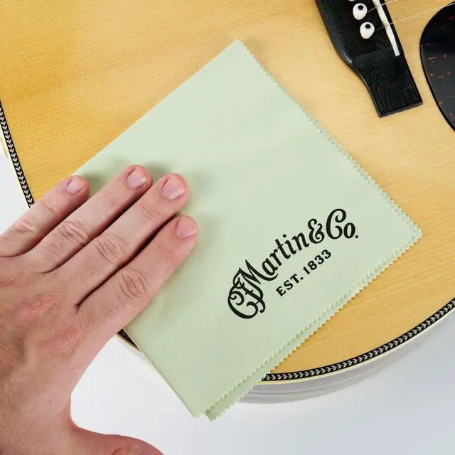 Alt view image 3 of 4 - Martin Microfiber Polishing Cloth | Soft, Sustainable Cleaning for All Instrument Finishes | Made with Recycled Materials