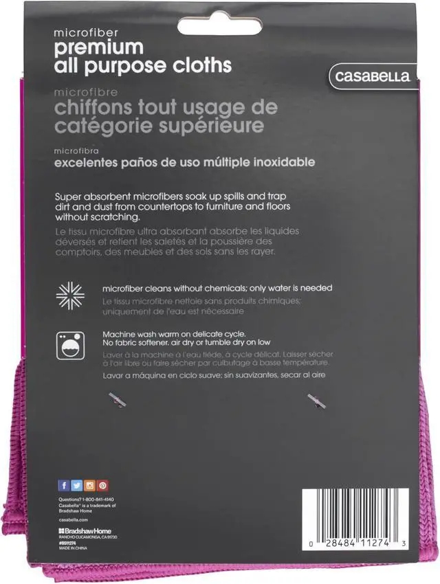 Alt view image 2 of 6 - Casabella Microfiber 12" x 14"