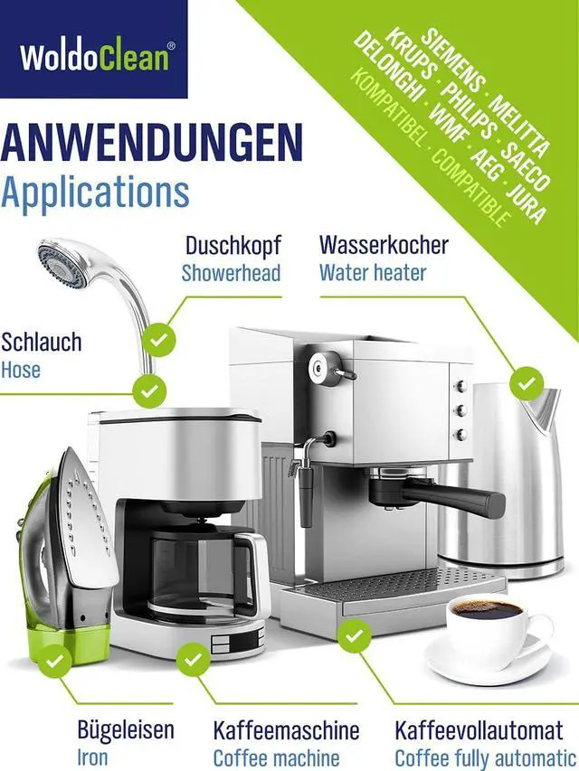Alt view image 4 of 7 - WoldoClean Descaling Solution for Coffee & Espresso Machines 25.6 Fl Oz - compatible with Keurig, Nespresso, Breville, Ninja, Nespresso, Delonghi, Reusable Formula with Color Indicator