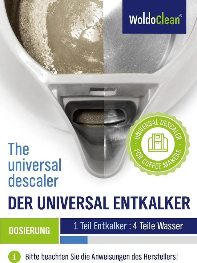 Alt view image 5 of 7 - WoldoClean Descaling Solution for Coffee & Espresso Machines 25.6 Fl Oz - compatible with Keurig, Nespresso, Breville, Ninja, Nespresso, Delonghi, Reusable Formula with Color Indicator