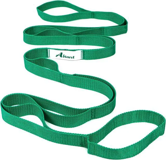 Main image of Abiarst Stretching Strap Yoga Straps for Physical Therapy, 10 Loops Non-Elastic Stretch Band for Pilates, Flexibility, Exercise and Gymnastics