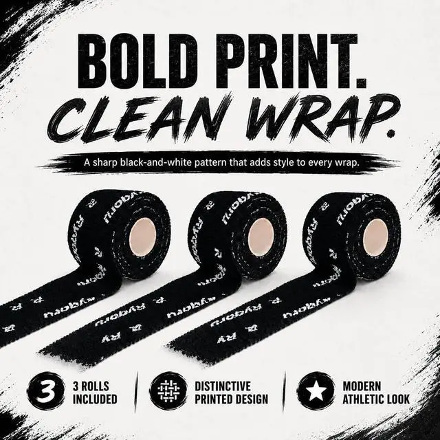 Alt view image 7 of 7 - Weightlifting Thumb Tape, 3 Rolls, 2 in x 22.3 ft Hook Grip Tape | Black self-adhesive finger wrap, flexible athletic fabric, lifting, powerlifting, deadlifts, gym workouts, cross training