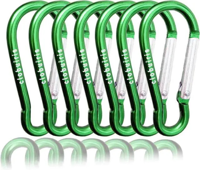 Main image of Aluminum Carabiner D Ring, Caribeener Clips, Spring Snap Hook for Keychain Clip Camping Mini Lock Snap Hooks Spring Link Key Chain Durable(1 Pcs)