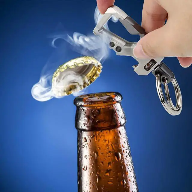 Alt view image 5 of 6 - 2pcs Keychains, Key Chains for Carabiner Keychain Car Key chain Bottle Opener Keychain for Men and Women