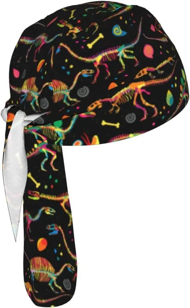 Alt view image 2 of 7 - Do Rag Skull Cap Breathable Cycling Cap Adjustable Headscarf Helmet Liner for Men Women