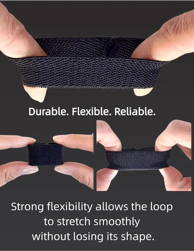 Alt view image 5 of 5 - JIFANPAUL Elastic Belt Keepers Strap Organizers, 10 Pcs, 1.5"-2" Wide | Web Belt Loop Stays, Backpack/Harness Straps Holder, Retainer Band
